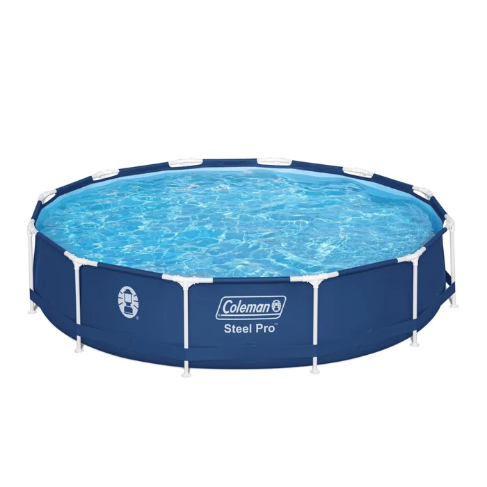 Coleman Steel Pro 12 ft. x 33 in. Round Metal Frame Above Ground Pool Set