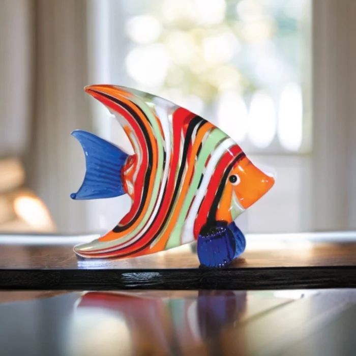 Colourful Fish Glass Figurine