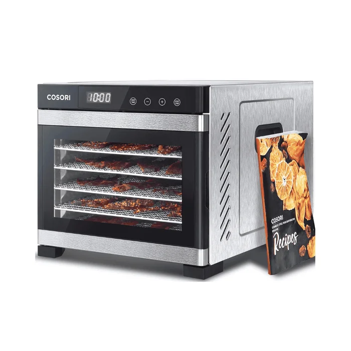 COSORI Food Dehydrator for Jerky, Large Drying Space with 6.48ft², 600W Dehydrated Dryer, 6 Stainless Steel Trays