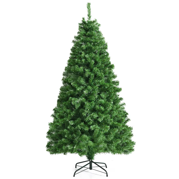 Costway 6-ft Pre-lit Artificial Christmas Tree with Multicolor