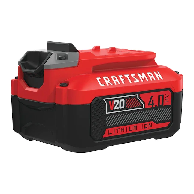 CRAFTSMAN 20-Volt Max 4 Ah Rechargeable Lithium Ion (Li-Ion) Cordless Power Equipment Battery