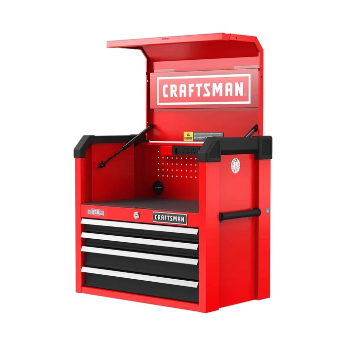 CRAFTSMAN 2000 Series 26-in W x 24.7-in H 4-Drawer Steel Tool Chest (Red)