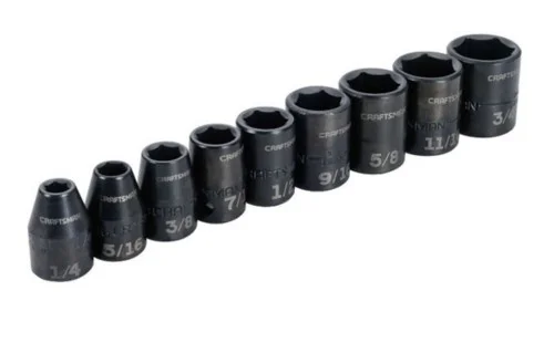 Craftsman 3/8 and 1/2 in Drive SAE Socket 9 pc Set