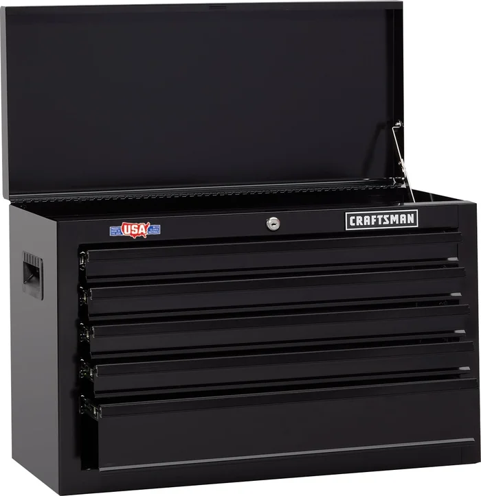 CRAFTSMAN CMST22654BK 1000 Series 26-in W x 17.25-in H 5-Drawer Steel Tool Chest (Black)