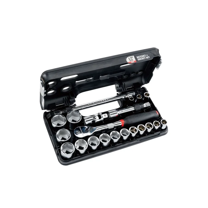 CRAFTSMAN V-Series 21-Piece Standard (SAE) 1/2-in Drive 6-point Set Shallow Socket Set