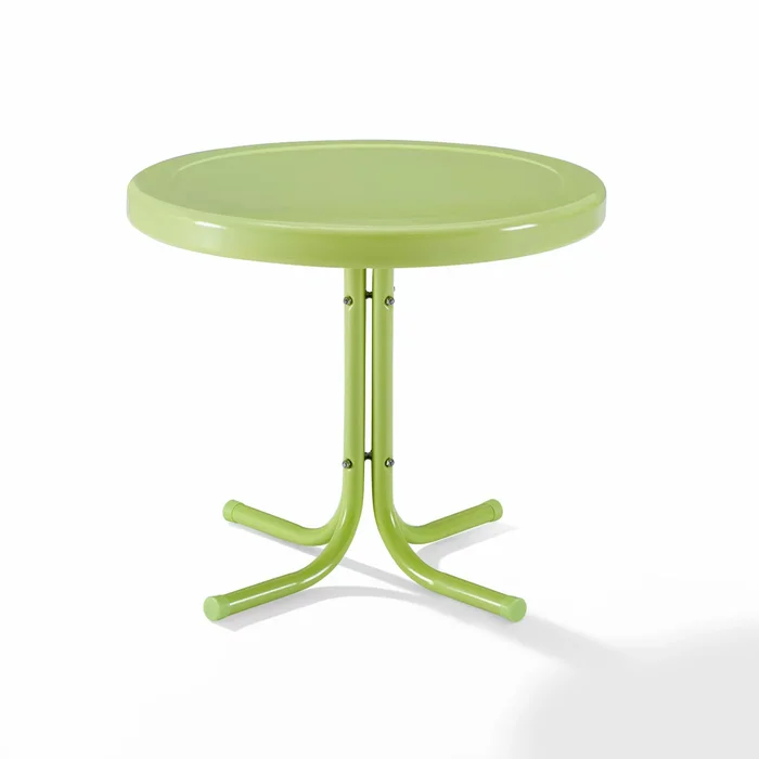 Crosley Griffith Retro Oudoor Patio Side Table, Key Lime