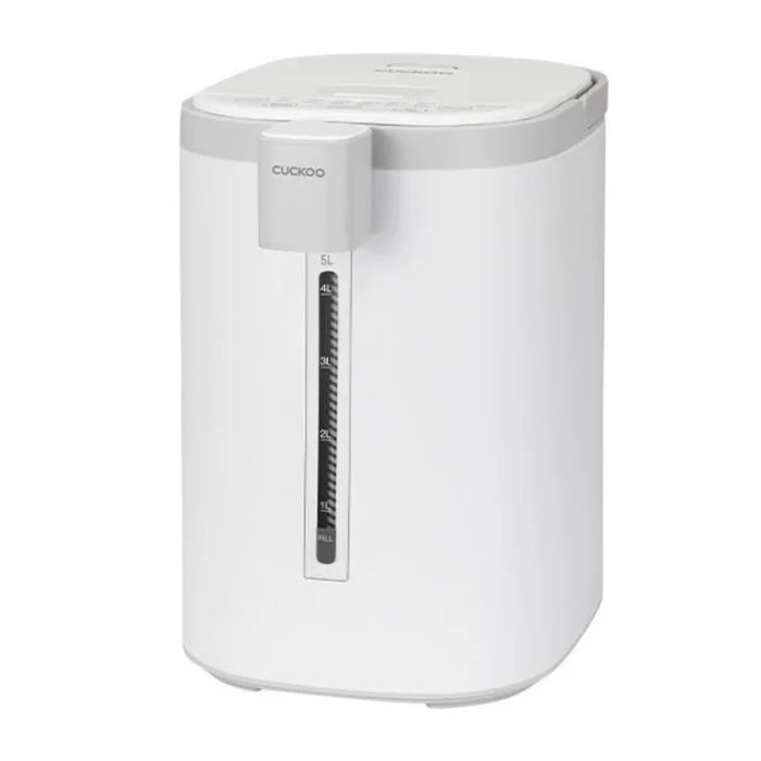 CUCKOO CWP-A501TW 5-Liter Hot Water Dispenser & Warmer with 4 Operating Modes, Chlorine Evaporation, Child Lock Function (White/Gray)