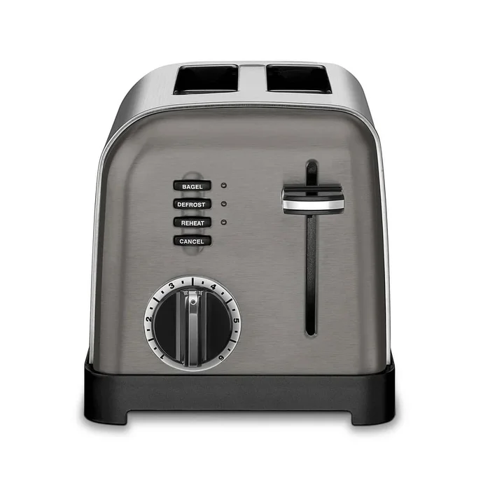 Cuisinart CPT-160BKSP1 2-Slice Classic Toaster – Black Stainless Steel