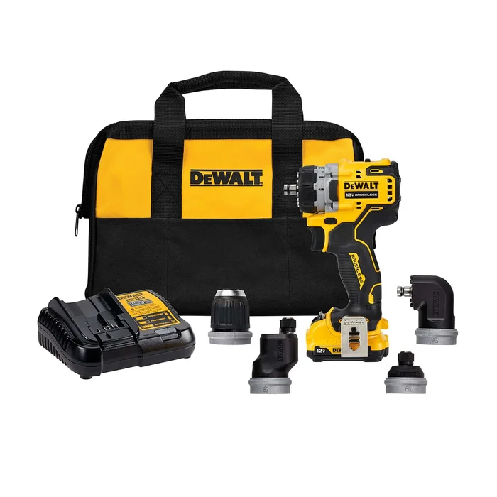 DEWALT Drill DCD703F1 Xtreme 5-In-1 12-volt Max 3/8-in Brushless Cordless (1-Battery Included and Charger Included)