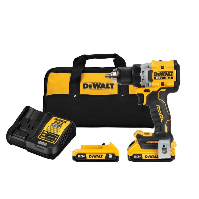 DEWALT XR 20-volt Max 1/2-in Keyless Brushless Cordless Drill (2-Batteries Included, Charger Included and Soft Bag included)