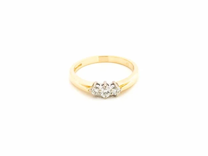 Diamond Set Trilogy Ring