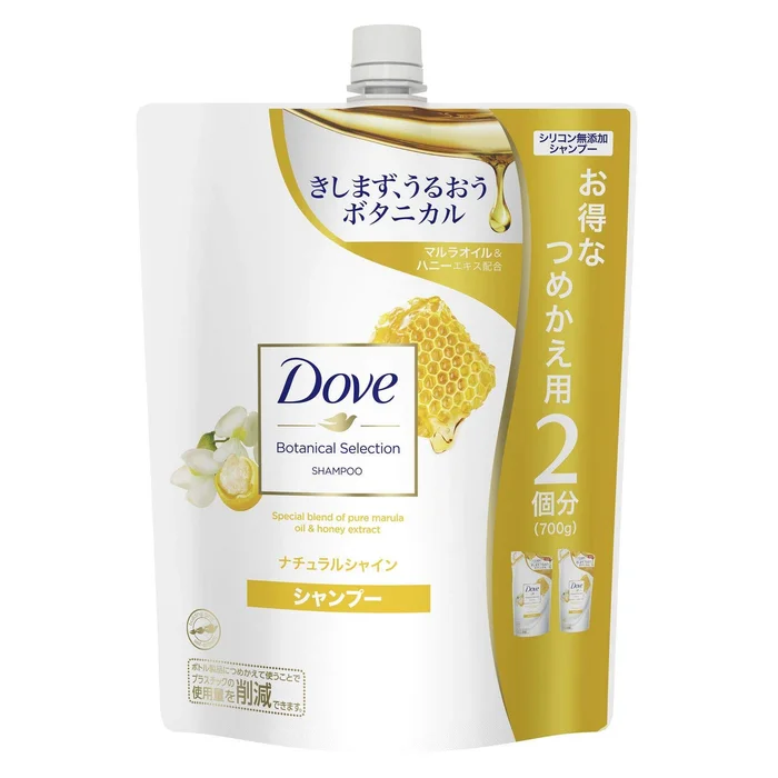 Dove Botanical Selection Natural Shine Shampoo Refill 700g