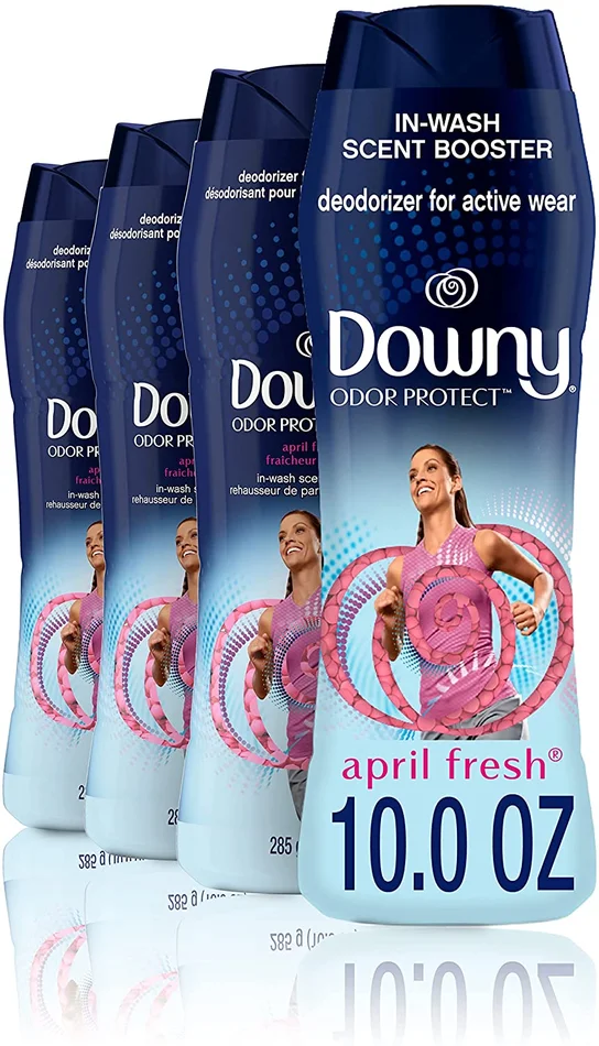 Downy Odor Protect in-wash Scent Booster Beads, April Fresh, 10 Ounce, 4 Count