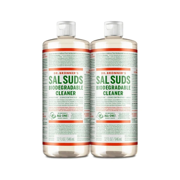Dr. Bronner’s – Sal Suds Biodegradable Cleaner (32 Ounce, 2-Pack)