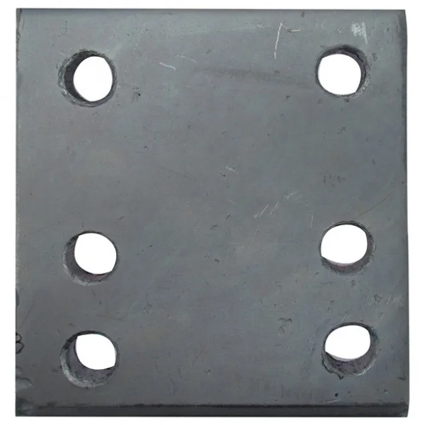 Drop Plate – 6 Hole – Zinc Plated – 4in.