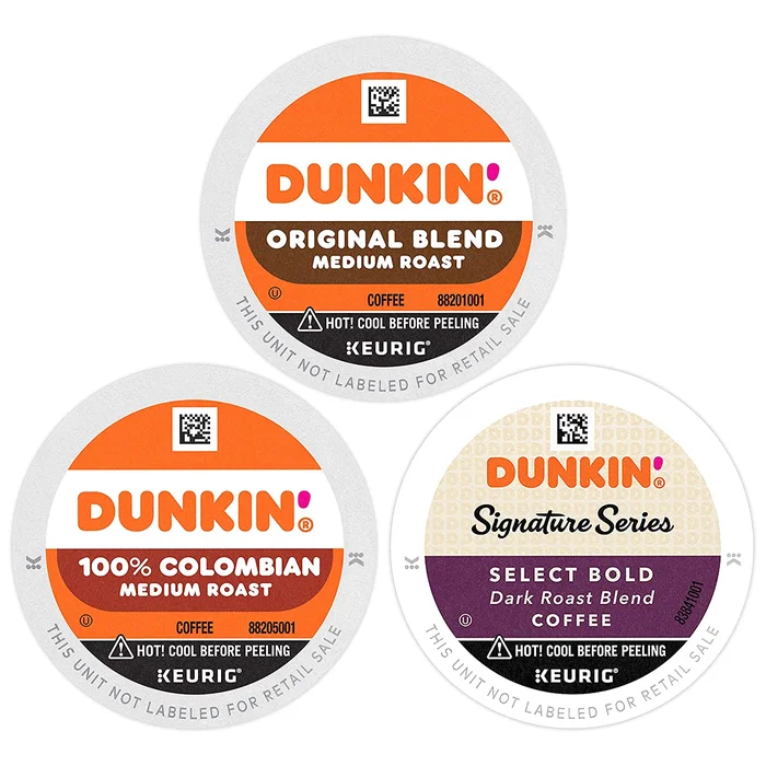Dunkin’ Mixed Roast Coffee Variety Pack, 60 Keurig K-Cup Pods