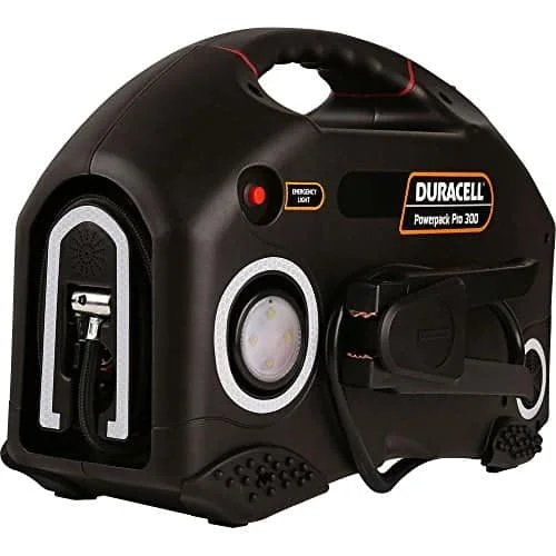 Duracell DR300PWR Powerpack Jump Starter, Compressor and Inverter (Pro 1100)