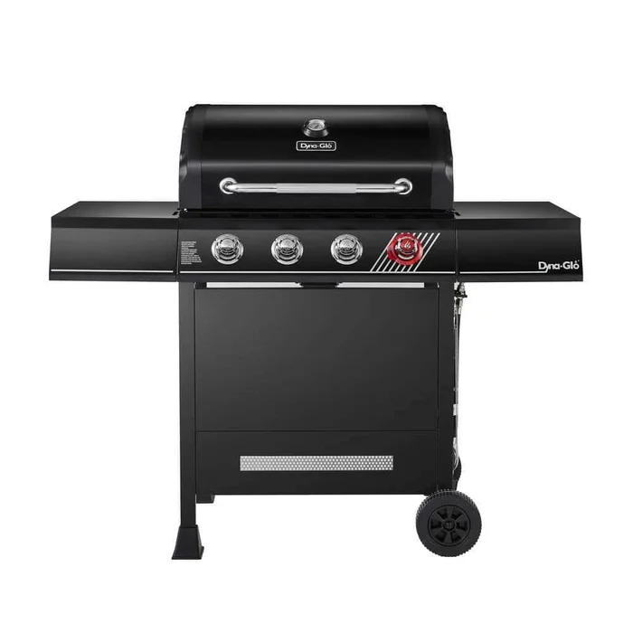 Dyna-Glo DGH450CRP 4-Burner Propane Gas Grill in Matte Black with TriVantage Multifunctional Cooking System