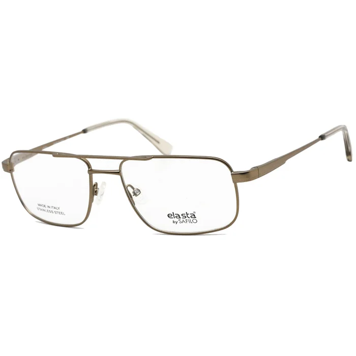 Elasta Men’s Eyeglasses – Full Rim Light Brown Rectangular Frame | E 7236 0TUI 00