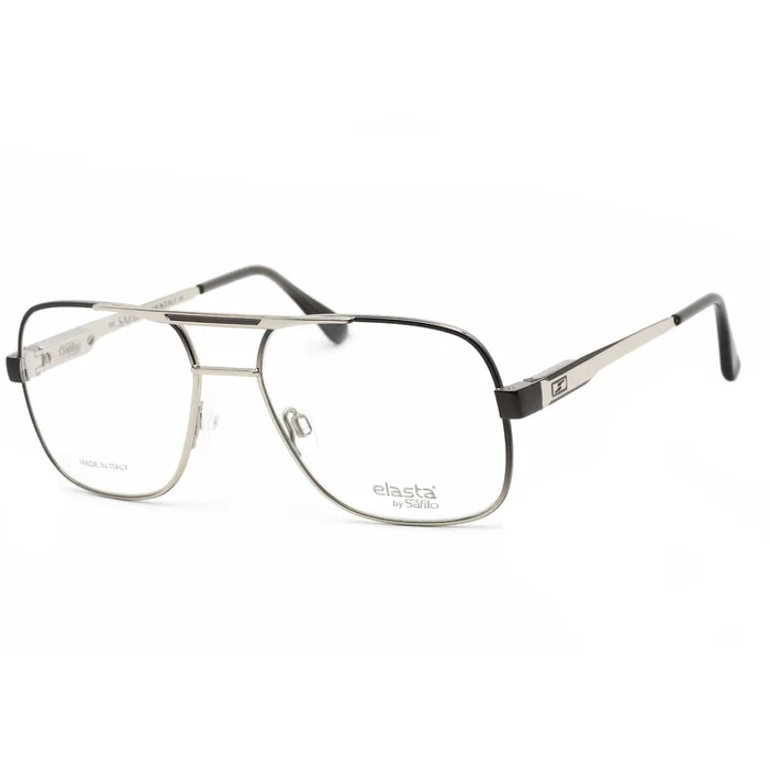 Elasta Men’s Eyeglasses – Shadow Gray Aviator Metal Frame Demo Lens | 3022/P 0292 00
