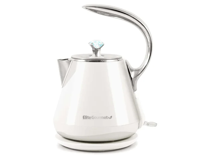 Elite White 5-Cup Corded Electric Kettle