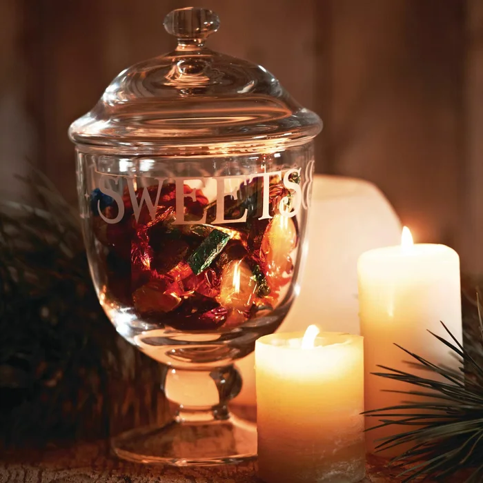 Emma Bridgewater | Black Toast Glass Sweetie Jar – Unique Hand-Etched Piece