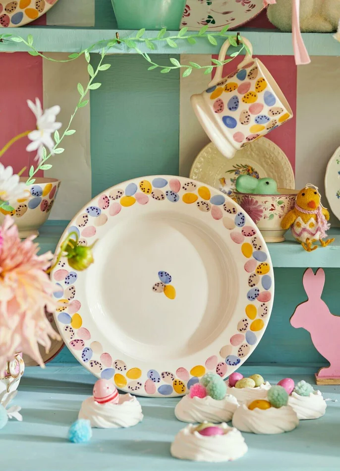 Emma Bridgewater Mini Eggs 10 1/2 Inch Plate – Unique Handmade & Handpainted English Earthenware British-Made Pottery Plates