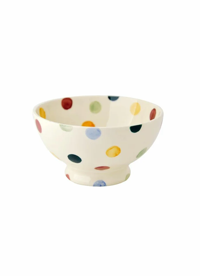 Emma Bridgewater | Polka Dot French Bowl – Unique Handmade & Handpainted English Earthenware Decorative Plates