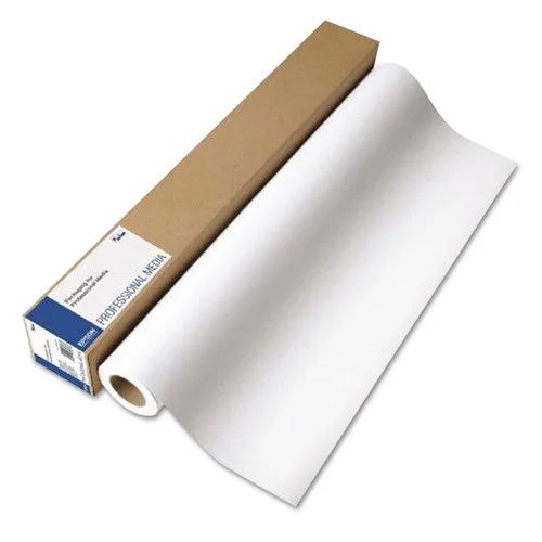 Epson Exhibition Fiber Paper Roll 12 Mil 44″x50 Ft Glossy White
