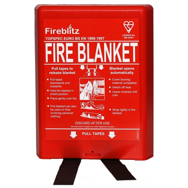 Fire Blanket in Hard Case – 1.2 x 1.2m