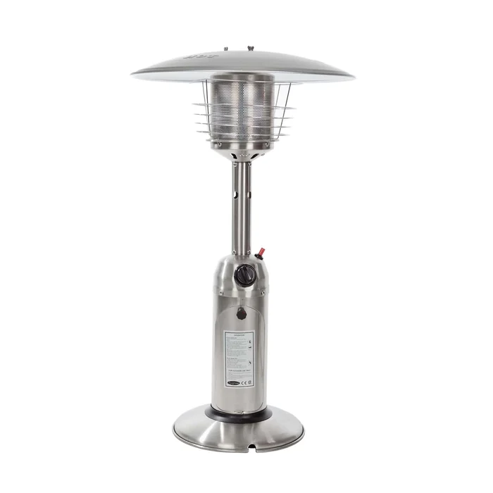Fire Sense 10000-BTU Silver Stainless Steel Tabletop Liquid Propane Patio Heater