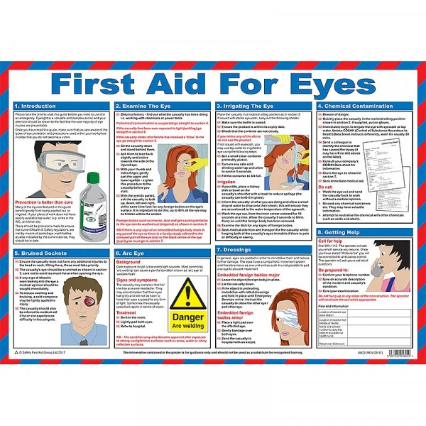 First Aid for Eyes Poster Guide
