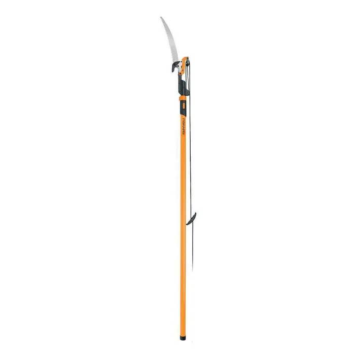 Fiskars 393981-1002 PowerLever 1-1/8 in. Cut Capacity Steel Saw Blade 15 in. Fiberglass Pole 14 ft. Tree Pruner