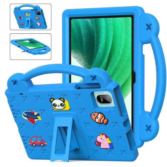 For Blackview Oscal Pad 15 2023 / Tab 11 Handle Kickstand Children EVA Shockproof Tablet Case(Sky Blue)