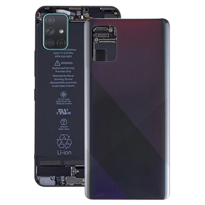 For Galaxy A71 Original Battery Back Cover (Black)