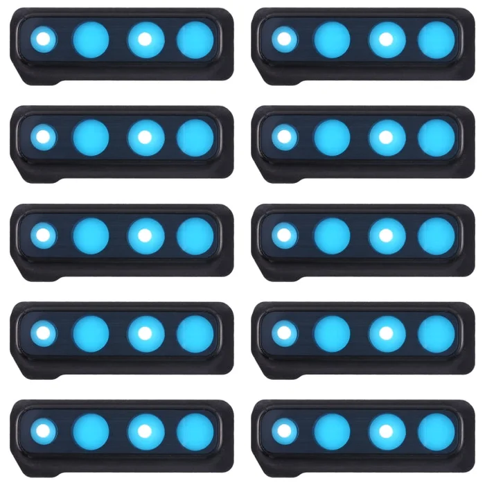 For Galaxy A9 (2018) A920F/DS 10pcs Camera Lens Cover (Black)