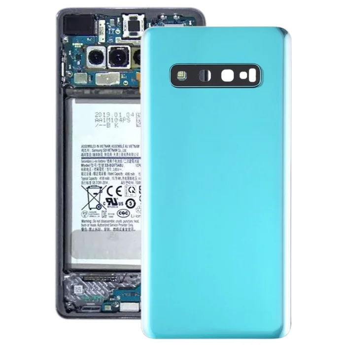 For Galaxy S10+ Battery Back Cover with Camera Lens (Green)