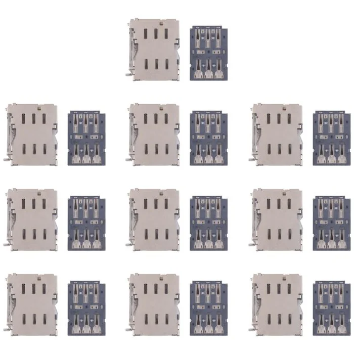 For Galaxy S24+ SM-S928 10pcs Original SIM Card Reader