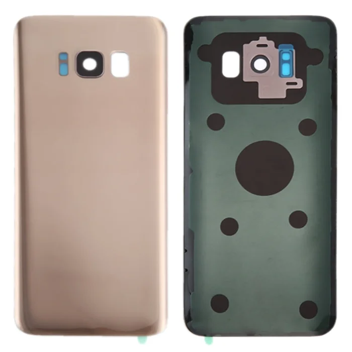 For Galaxy S8 / G950 Battery Back Cover with Camera Lens Cover & Adhesive (Gold)