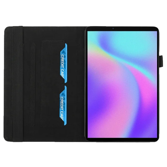 For Lenovo Legion Y700 Rhombus Skin Feel Flip Tablet Leather Case(Blue)