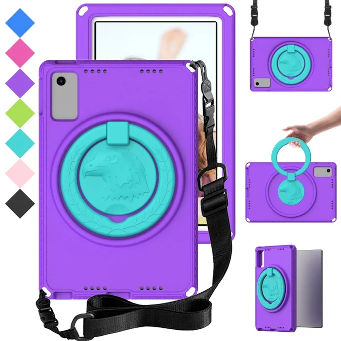For Lenovo M10 Plus Gen3 TB-125F 10.6 EVA Hybrid PC Shockproof Tablet Case(Purple)