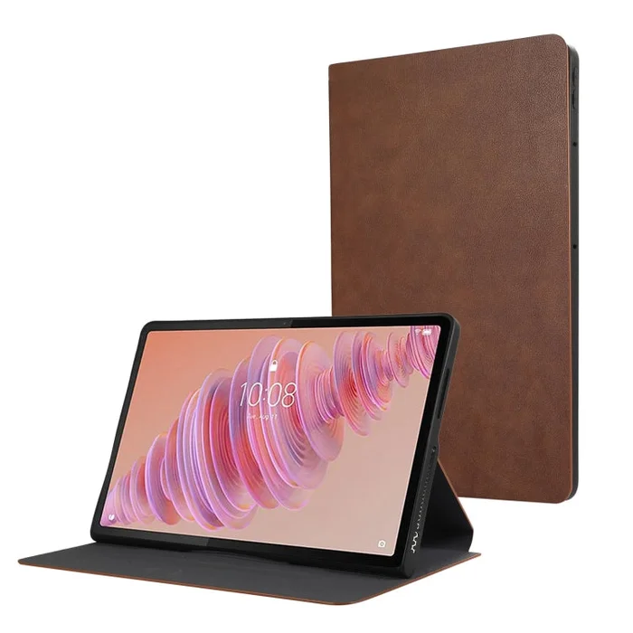 For Lenovo Tab Plus 11.5 PU Flip Tablet Protective Leather Tablet Case(Brown)