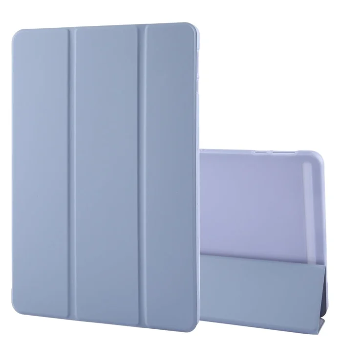 For OnePlus Pad 2 Tri-fold Silicone Leather Tablet Case(Lavender)