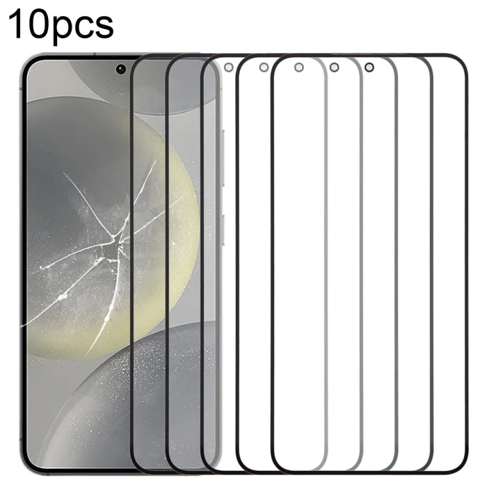 For Samsung Galaxy S24 SM-S921B 10pcs Front Screen Outer Glass Lens with OCA Optically Clear Adhesive