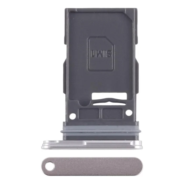 For Samsung Galaxy S24 SM-S921B Original SIM Card Tray (Silver)