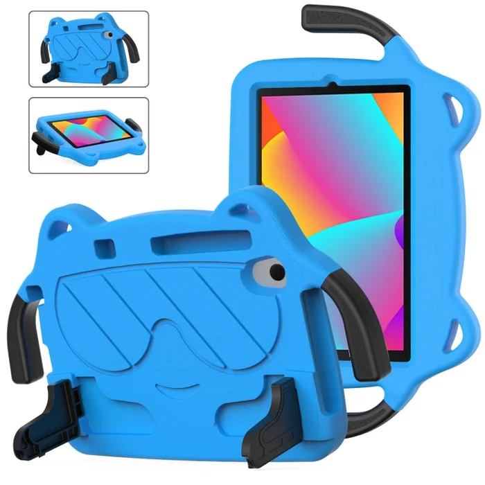 For TCL LE 2023 / Tab 8 2022 Ice Baby EVA Shockproof Hard PC Tablet Case(Sky Blue+Black)