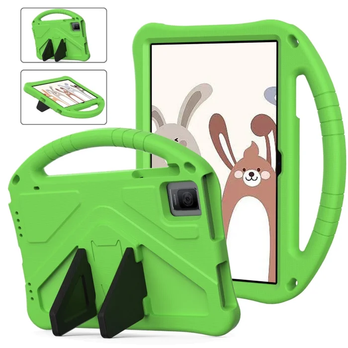 For TCL Tab 10 Gen2 10.36 2023 EVA Shockproof Tablet Case with Holder(Green)