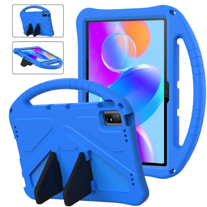 For TCL Tab 11 EVA Shockproof Tablet Case with Holder(Blue)