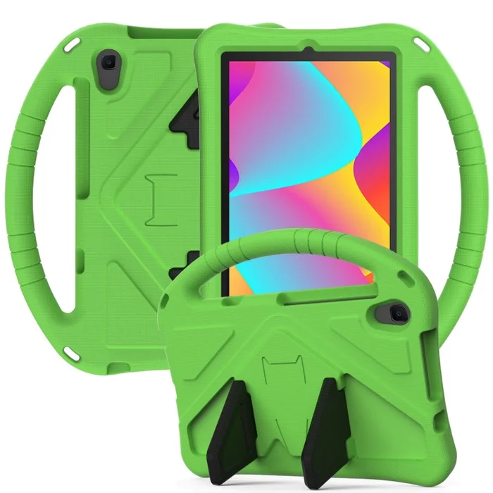 For TCL Tab 8 le 2023 /Tab 8 2022 EVA Shockproof Tablet Case with Holder(Green)