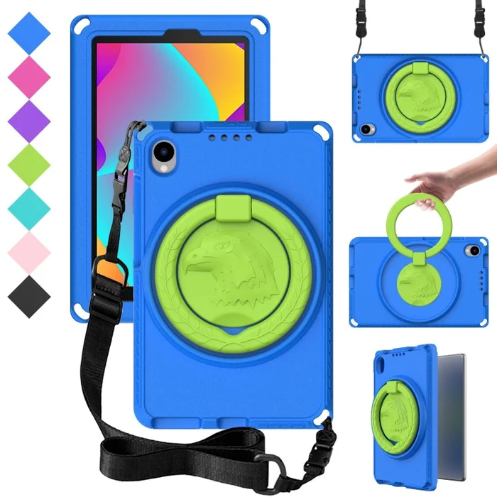 For TCL Tab 8 LE / WiFi 2023 EVA Hybrid PC Shockproof Tablet Case with Frame(Blue)